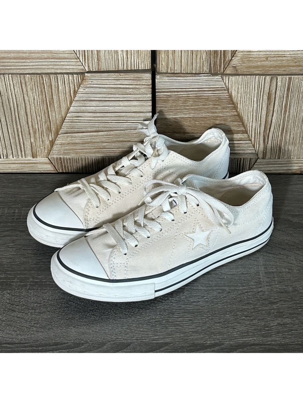 Converse One Star Low-Top White Canvas Sneakers Size Women 9 / Men 7 Streetwear - Picture 5 of 8